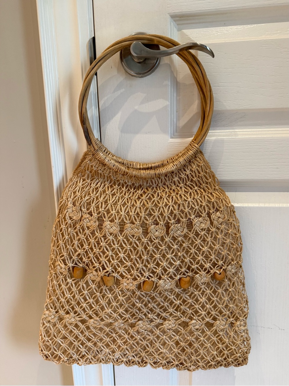 Vintage Straw Market Bag